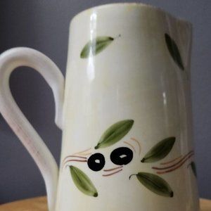 Beautiful Hand Made/Hand Painted Pitcher Made in Italy 20 inch tall